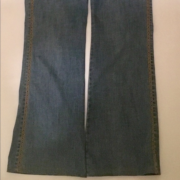 Escada Embroidered Boot Cut Jeans - Picture 4 of 8